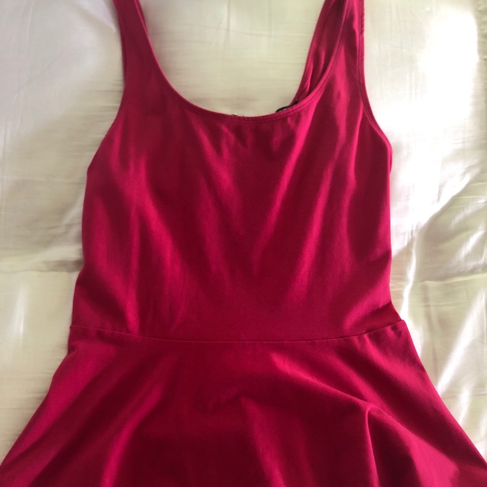 Pink Peplum Tank
